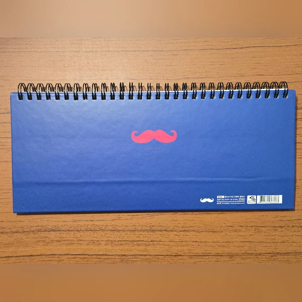 PinkFoot Bonjour Mustache Weekly Planner - Korean Stationary